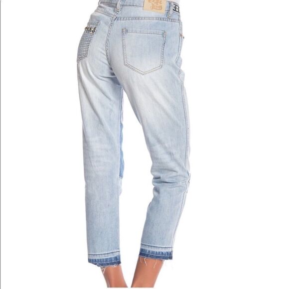 Desigual NWT Denim Jeans white wash Size 26 - Picture 6 of 9